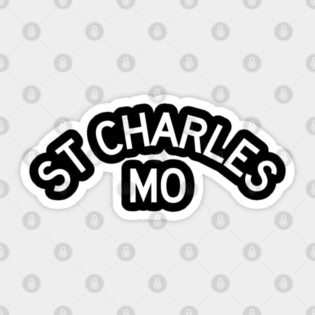 St Charles, MO Sticker by Litehouse Tees